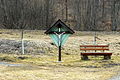 English: Wayside shrine along the “nature trail bog" in the wetlands Deutsch: Wegkreuz am Naturlehrpfad Moor