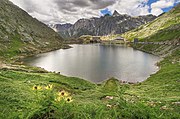 The Great St. Bernard Pass in high summer