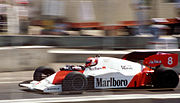 Lauda tijdens de GP van Dallas in 1984