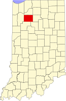 Location in the state of Indiana