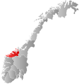 Location of Møre og Romsdal