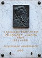 Pilinszky János, Horánszky utca 27. alkotó: M. Szűcs Ilona