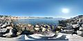 Панорамный вид на пляж Сан-Фелиу-де-Гишольс
