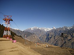 Seilbahn bei Jyotirmath