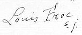 signature de Louis Froc