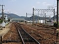 左側は東海旅客鉄道鵜沼駅、右側が名古屋鉄道新鵜沼駅（2006年8月）