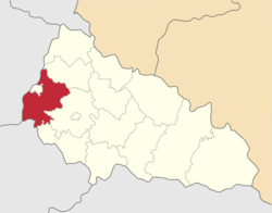 Map of Zakarpattia Oblast with Uzhhorod.