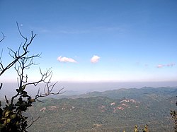 View from Chaiyaphum, Lam Sonthi district is below