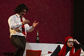 "Santa Claus" and my frozen hands-Theatre of Iran-Mostafa Meraji-2014-Qom City Iranian actress 25.jpg