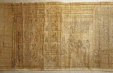 « Papyrus Varille » ou livre des morts de Ta-net.Imen. Dynastie lagide (Époque Ptolémaïque) -305 / -30.