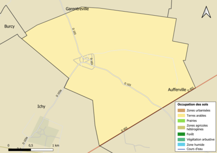 Carte des infrastructures et de l'occupation des sols en 2018 (CLC) de la commune.