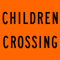 childrens crossing flag