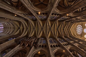 Bóvedas de crucería de la catedral de Chartres