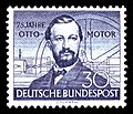 Francobollo delle Deutsche Bundespost del 1952 per i 75 anni del motore Otto