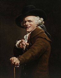 Ducreux legismertebb önarcképe, a "Portrait de l'artiste sous les traits d'un moqueur"