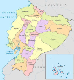 Ecuador - Mappa