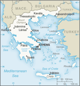 Мапа Грэцыі