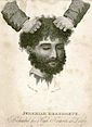 Zeitgenössische Zeichnung des abgeschlagenen Kopfes von Jeremiah Brandreth