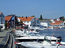 View of the town harbour