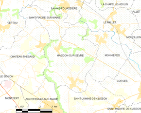 Poziția localității Maisdon-sur-Sèvre