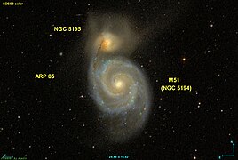 Arp 85 : M51 et NGC 5195
