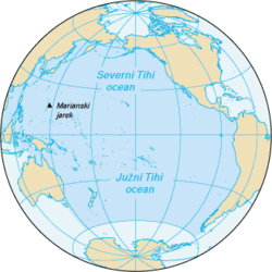 Zemljevid Tihega oceana