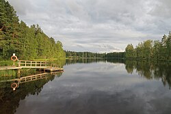 Pappistenjärvi elokuussa 2018.