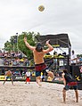 Image 5A player jump serving (from Beach volleyball)