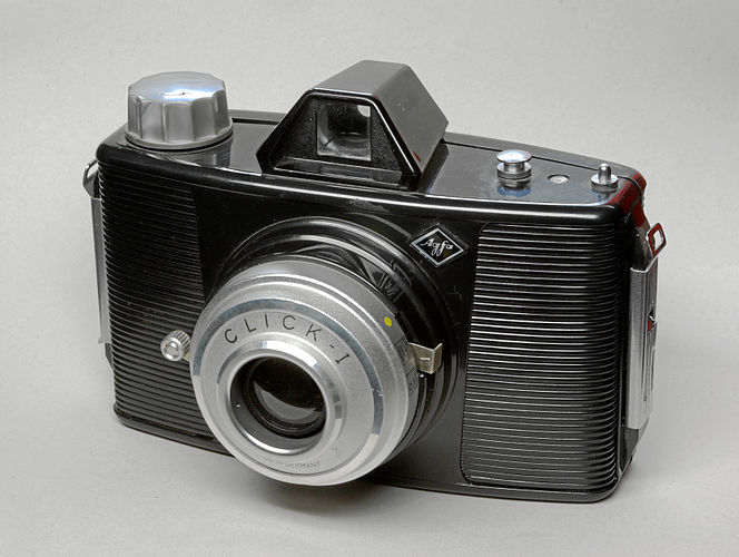 Фотокамера Agfa Click-I, выпускавшаяся на заводе в Мюнхене в 1958 — 1970 годах