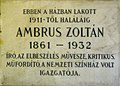 Ambrus Zoltán, Üllői út 36.