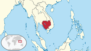 Kambodža asendikaart