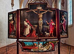 Colmar - Unterlinden Museum - The Isenheim Altarpiece 1512-16 by Matthias Grünewald (ca 1470-1528) - Crucifixion 06.jpg