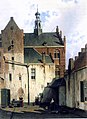 Binnenplaats bij het stadhuis te Culemborg, Jan Weissenbruch