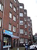 Bouwblok van 96 etagewoningen, gebouwd door Bouwvereeniging Rochdale, blok f fase 1,