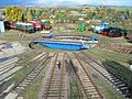 Drehscheibe des Eisenbahnmuseums in Weimar