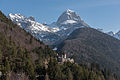 English: Fort Predel on the Predil Pass (Mangart in the background) Deutsch: Fort Predel am Predil Pass (Mangart im Hintergrund)