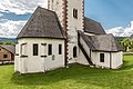 English: Eastern view of the Gothic apse and the baroque chapel Deutsch: Ost-Ansicht der Apsis und des nördlichen Barock-Kapellenabaus