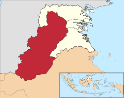 马利瑙县在北加里曼丹省的位置