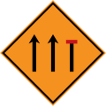 Right lane closed ahead