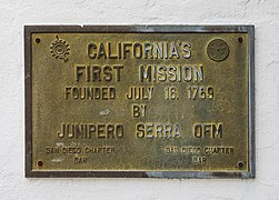 Mission San Diego de Alcalá - plaque.jpg