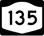 New York State Route 135 marker