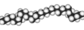 Representación de un fragmento lineal de polietileno, el plástico más usado