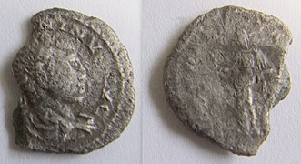 Roman coin, denarius of Elagabalus (FindID 975015).jpg