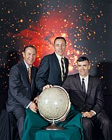 Apollo 13 – v. l. n. r. Jim Lovell, Jack Swigert, Fred Haise
