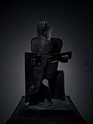 The Guitar Player by Jacques Lipchitz, Lithuania, 1918. Bronze.jpg