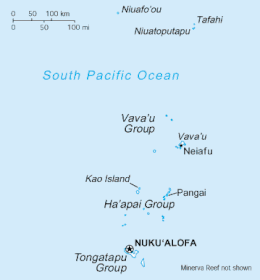 Tonga - Mappa