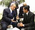 Prime Minister Benjamin Netanyahu meeting with Mexican President Enrique Peña Nieto in Jerusalem; 2016.