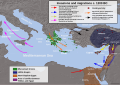 Image 22Invasions, destruction and possible population movements during the Late Bronze Age collapse, beginning c. 1200 BC (from History of Asia)