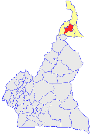 Department location in Cameroon