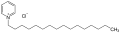 Deutsch: Struktur von Cetylpyridiniumchlorid English: Structure of cetylpyridinium chloride